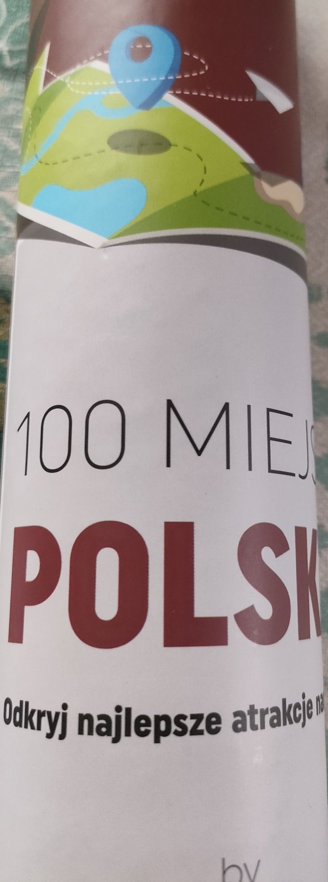 100 miejsc do zobaczenia Polska mapa zdrapka plakat