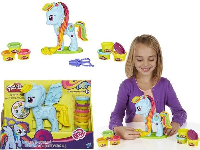 Play doh My little pony zestaw fryzjer gratis dodatki stan BDB