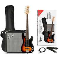 Pack Baixo Fender Squier Amplificador - Como Novo