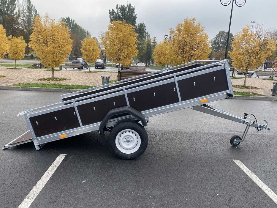 Прицепи оцинковані із  фанерними бортами