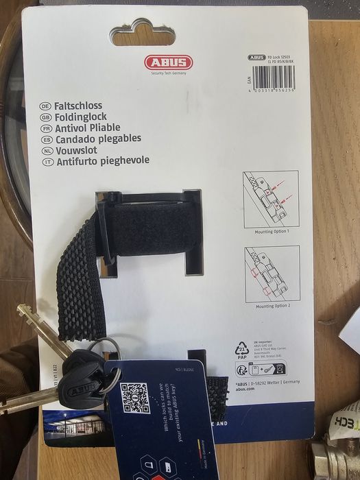 Abus bordo plus   zapiecie rowerowe zabezpieczenie