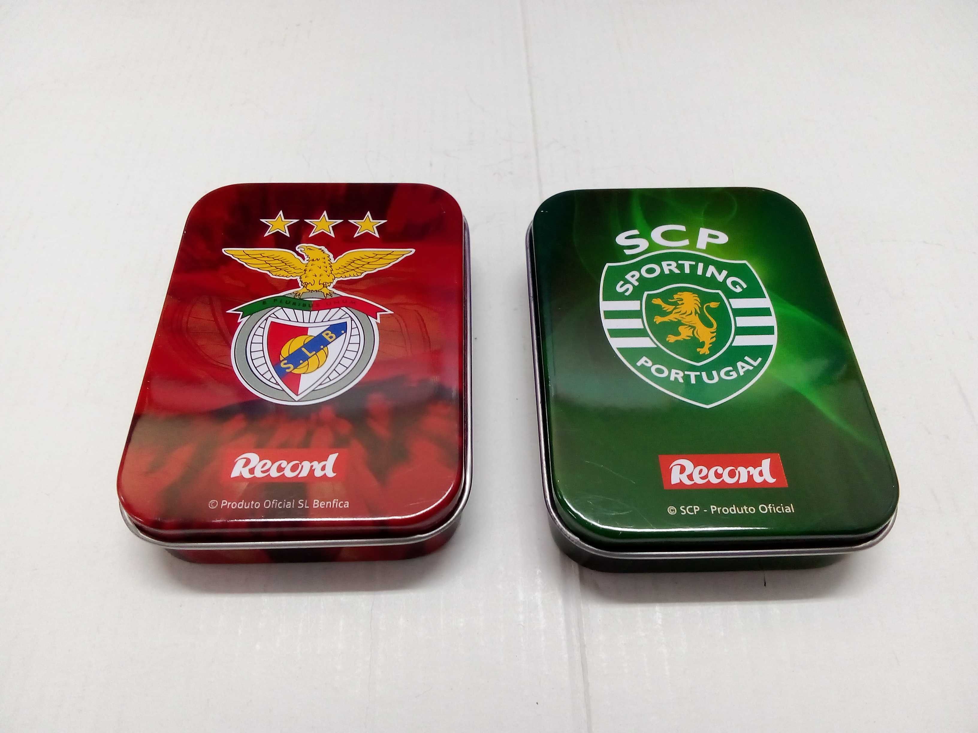 2 Caixas de cartas jogadores SLB/SCP