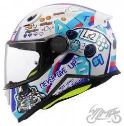 Kask dziecięcy motocyklowy LS2 Kid OF812 Grafik