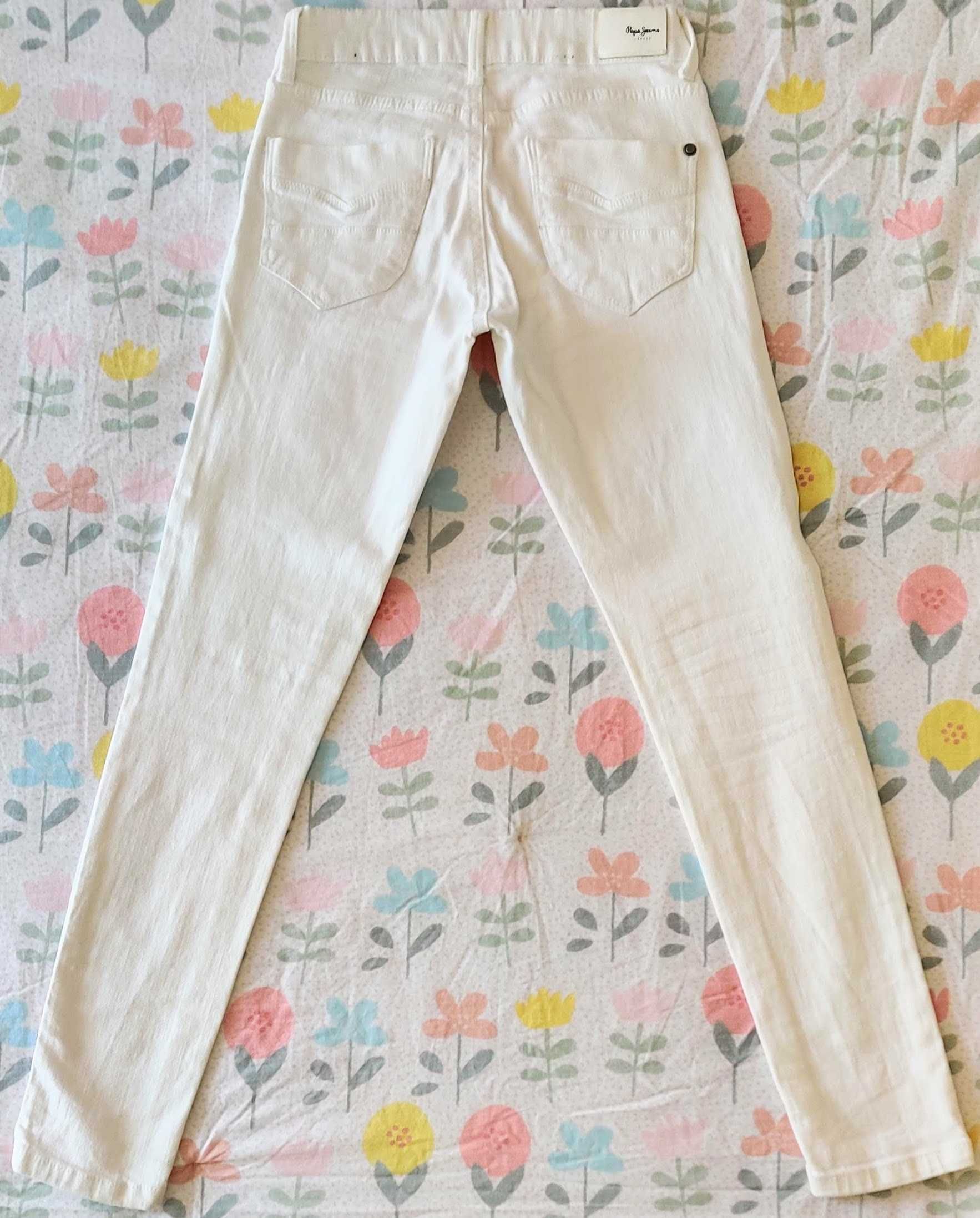 Calças de ganga brancas p/ menina (tam. 152cm, Pepe Jeans)