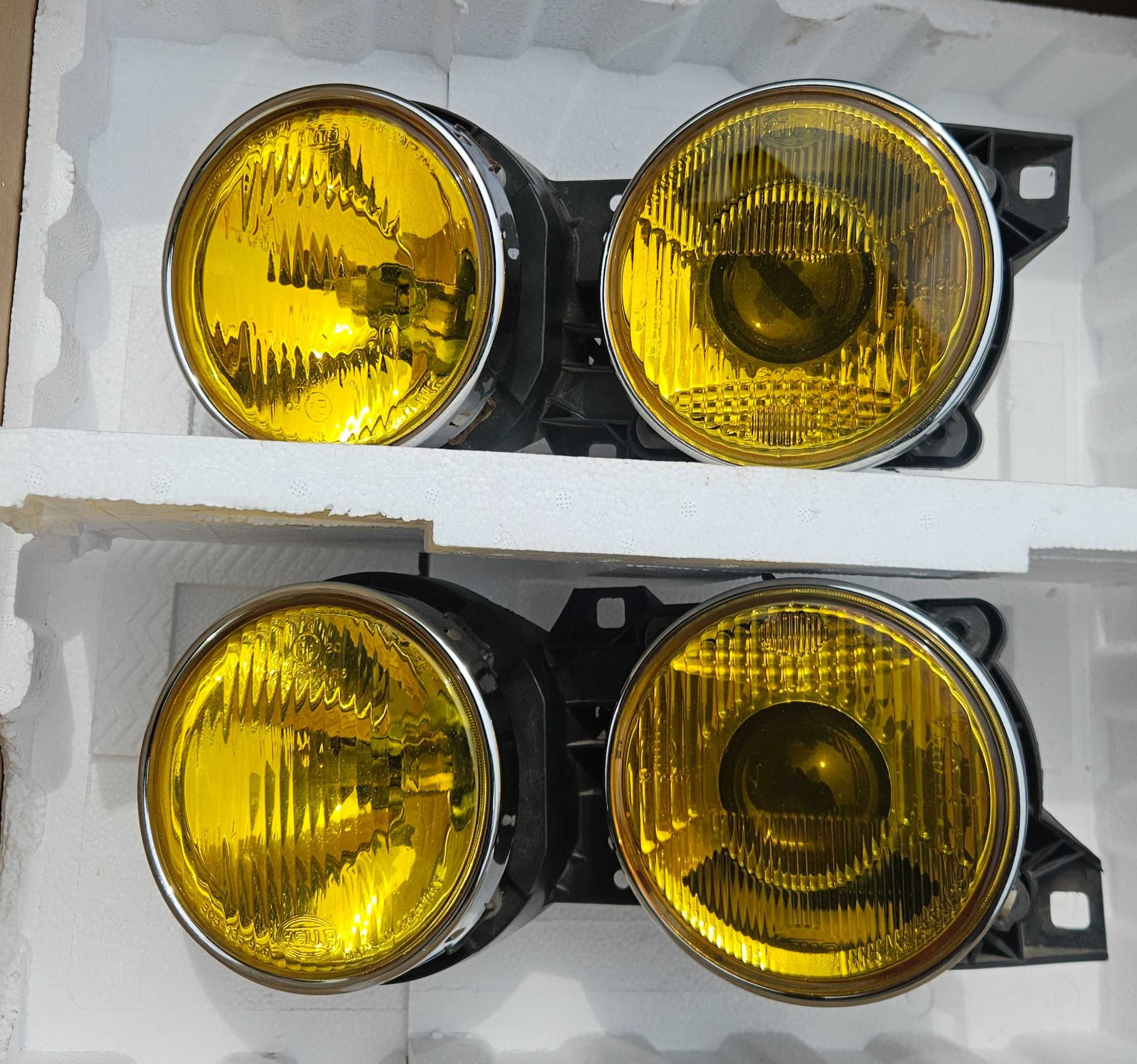 Yellow Hella E30 lampy reflektory oryginalne