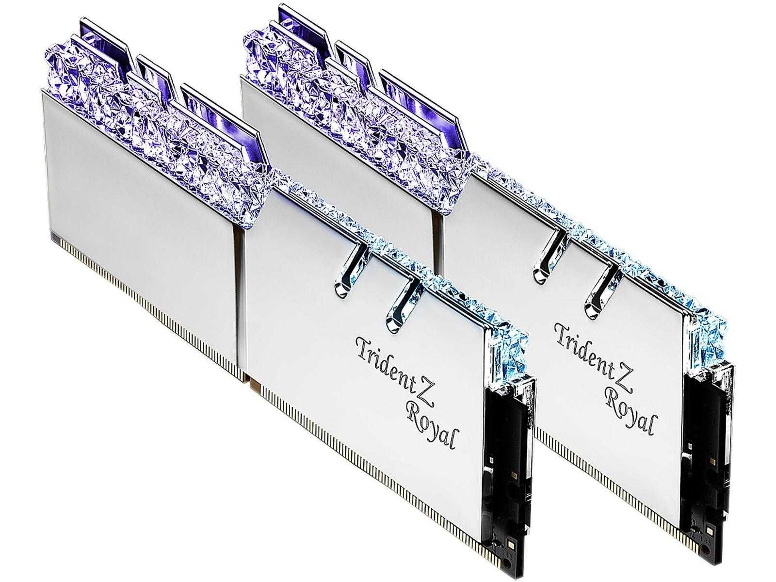 топ памятьGSKILL Trident Z Royal DDR4 B-dieF4-3200C14D-32GTRSx2 (4x16)