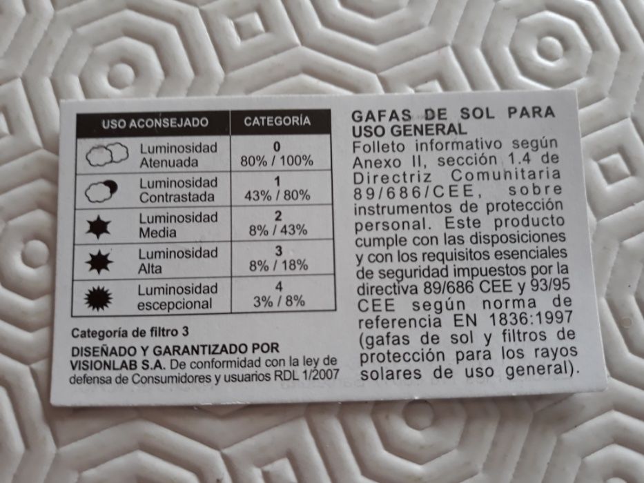Óculos de sol novos Corte Inglês/Visionlab