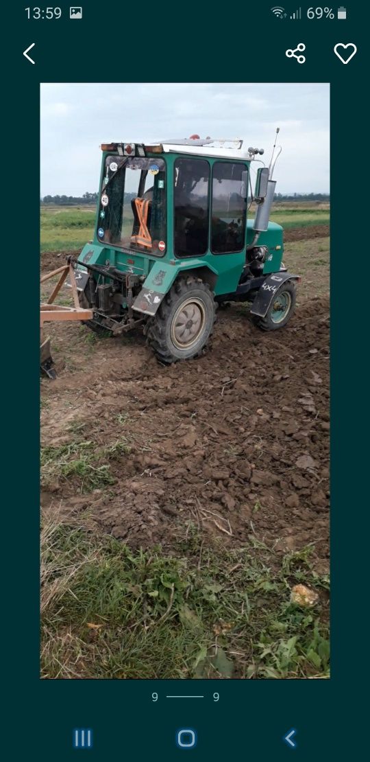 Трактор Саморобний 4×4 Ревеср, примусова гідравліка