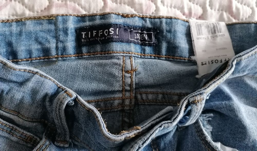 Pack 3 calças ganga 8-10 Anos + casaco Lá Redoute