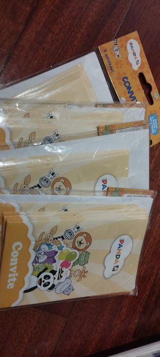 Convites de aniversário panda
