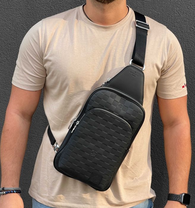 Мужская кожанная сумка СЛИНГ Sac Avenue Sling bag Louis Vuitton
