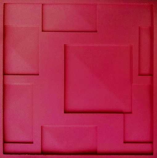 3д панель под лед. "КВАДРАТЫ"  ФОРМА для садовой фигуры-камня