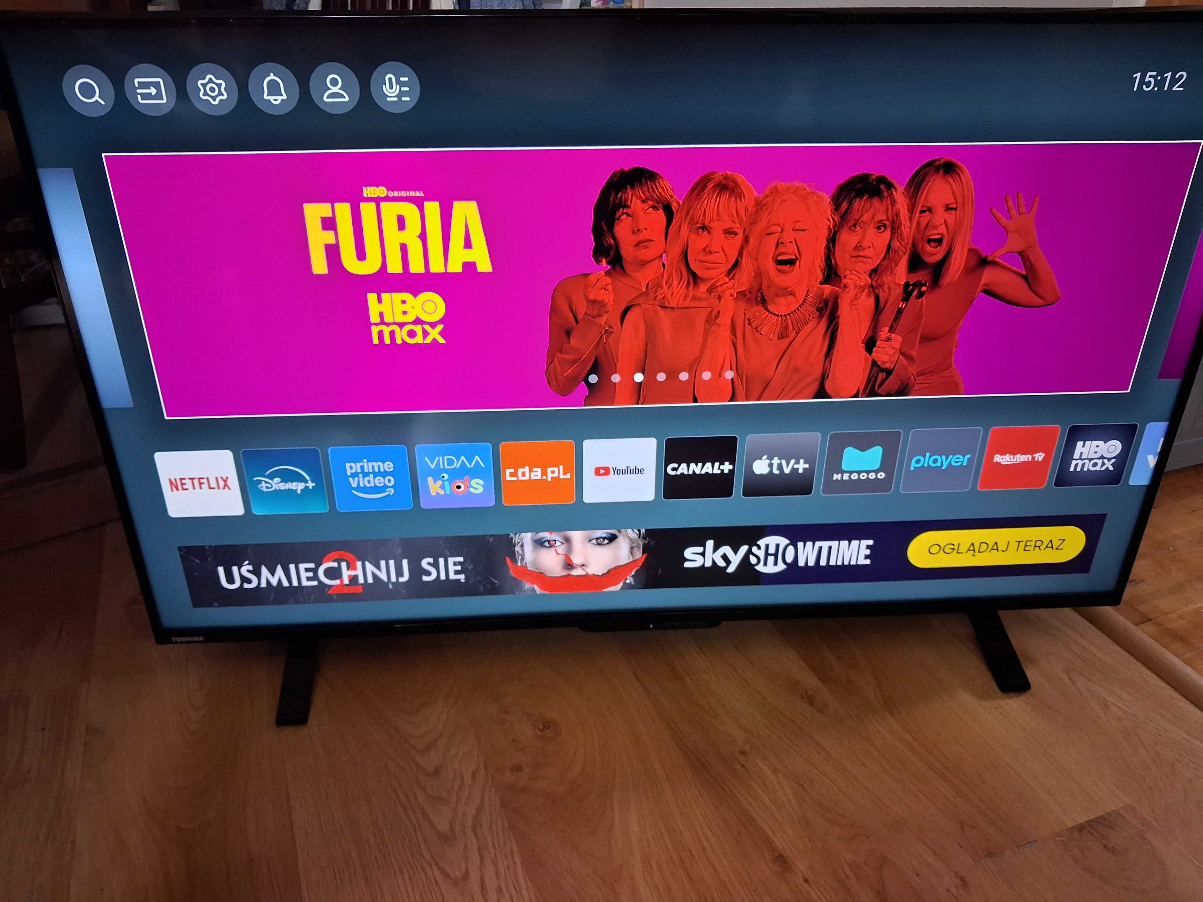 Telewizor Toshiba 50 cali 4K Ultra Hd Smart Tv Netflix Wifi DVB-T2 LED
