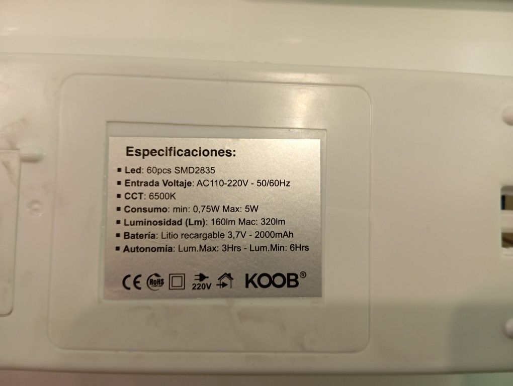 Luzes de Emergência LED
