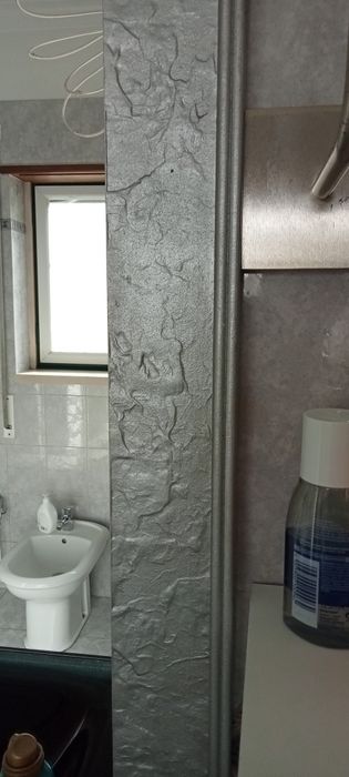 Espelho moldura prateada