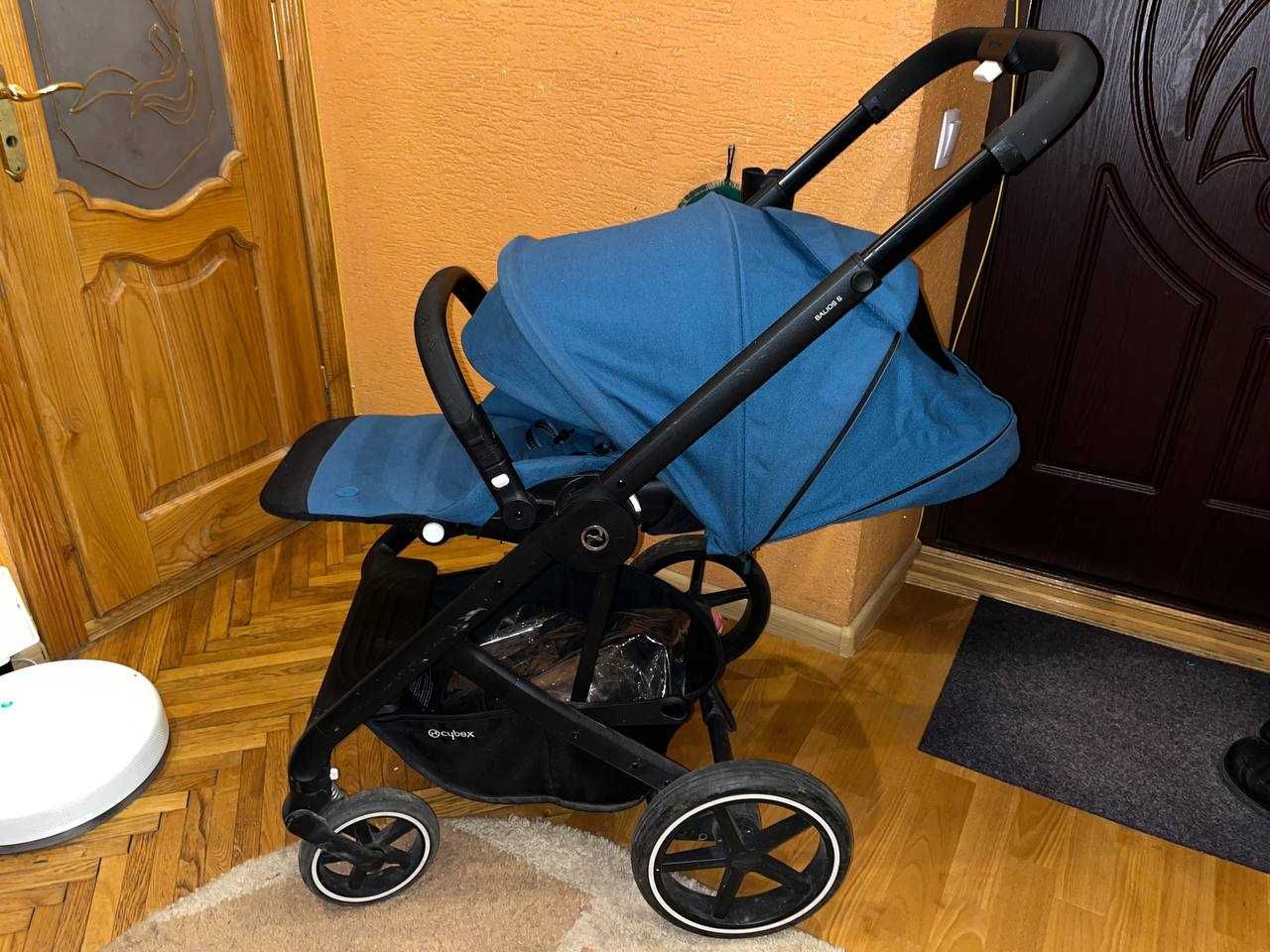 Прогулянкова коляска Cybex Balios S lux + дощовик + зимові рукавички