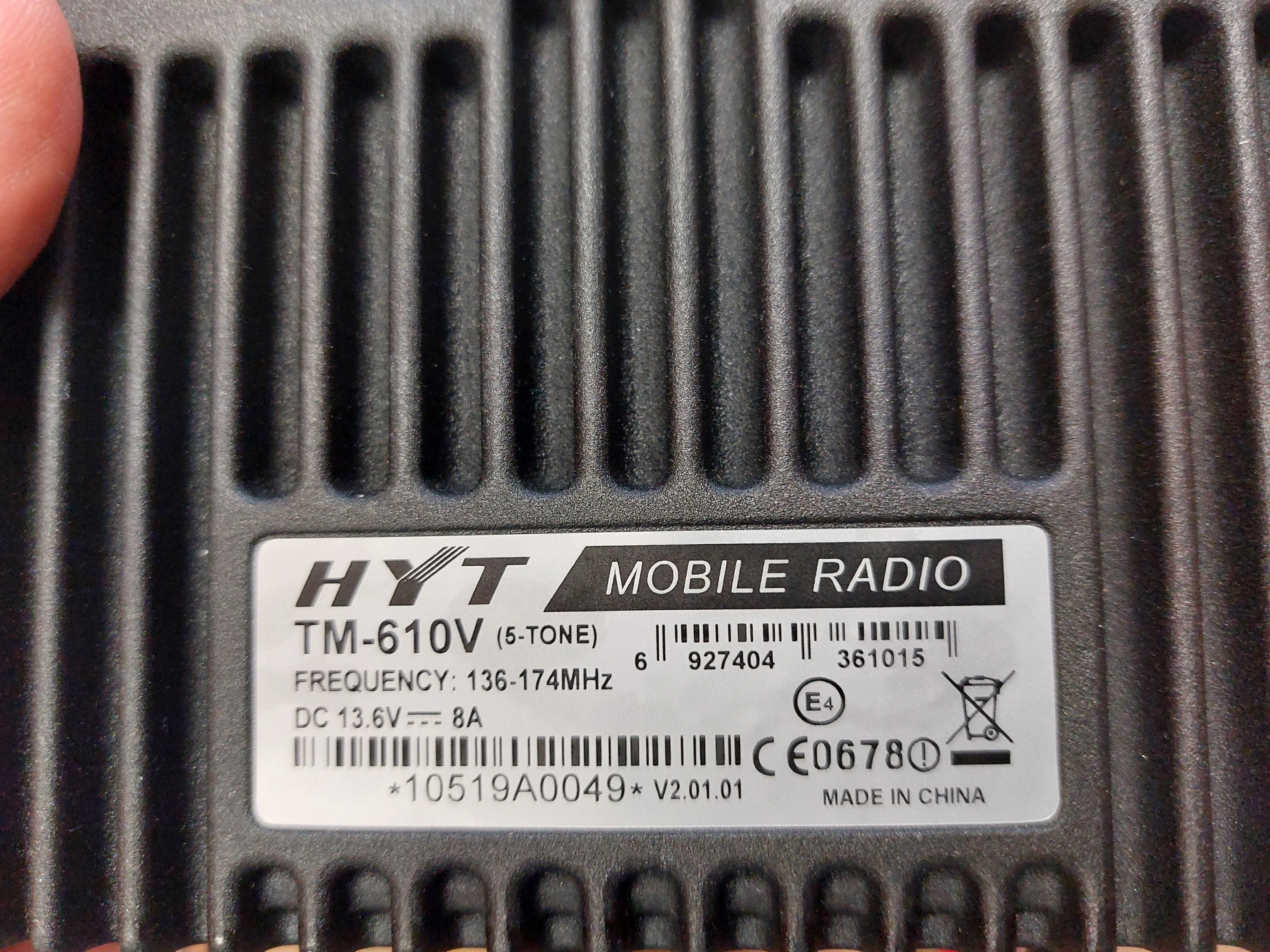 Radiotelefon HYT TM-610V Radio HYT TM 610V zaprogramowane pasmo 2m NEW