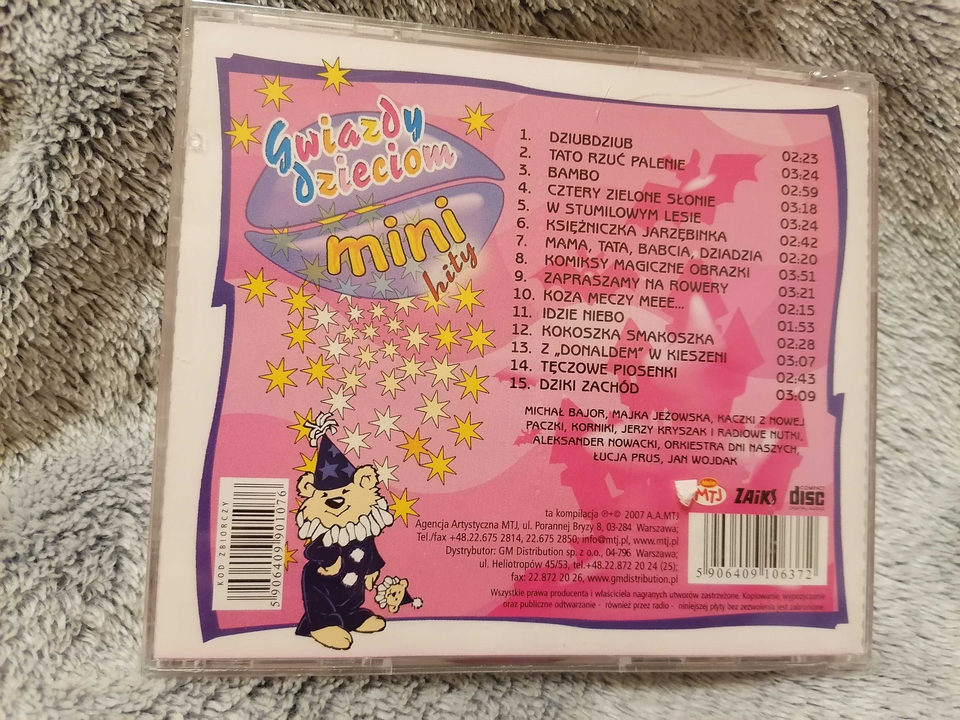 MINI HITY Gwiazdy Dzieciom płyta CD muzyka dla dzieci