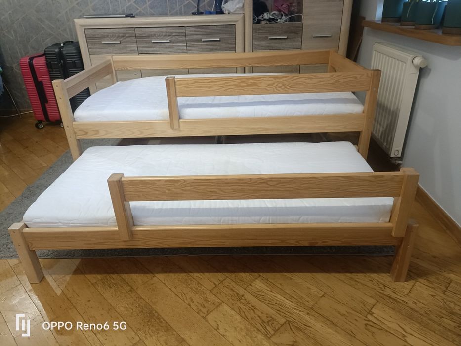 Łóżko podwójne wysuwane