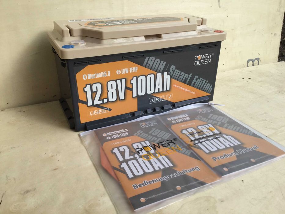 Аккумулятор АКБ Power Queen LiFePO4 24V 25,6V 100Ah 2560Втч  BMS 500A