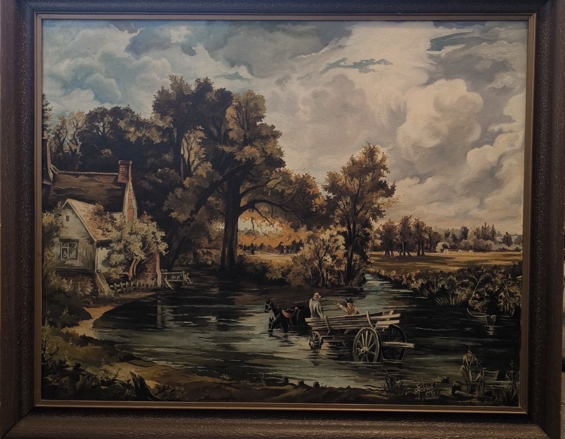 Obraz reprodukcja ,,wóz na siano" John Constable