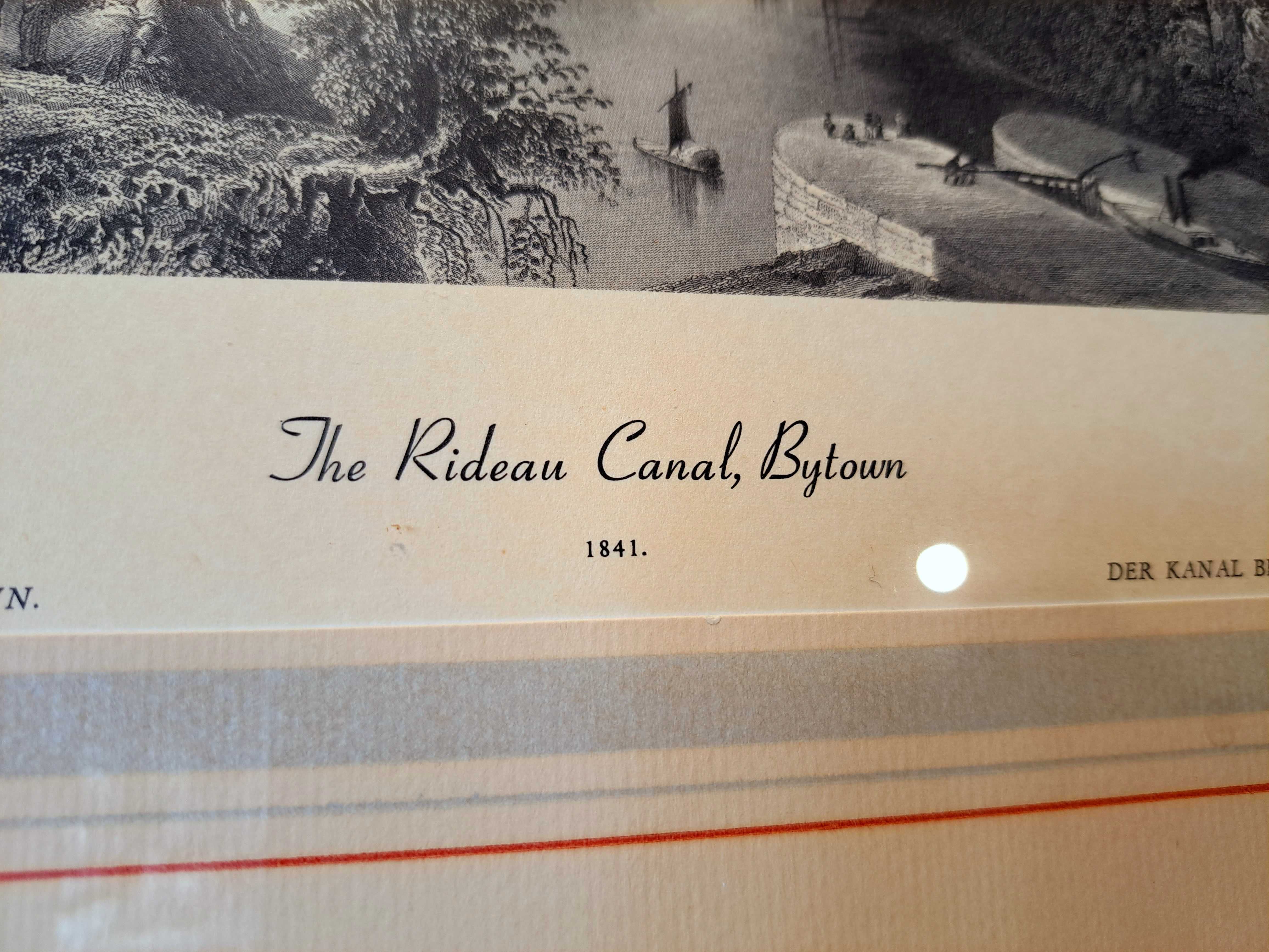 stara francuska rycina LE Canal Rideau R. SANDS, W. H. BARLETT  1842r
