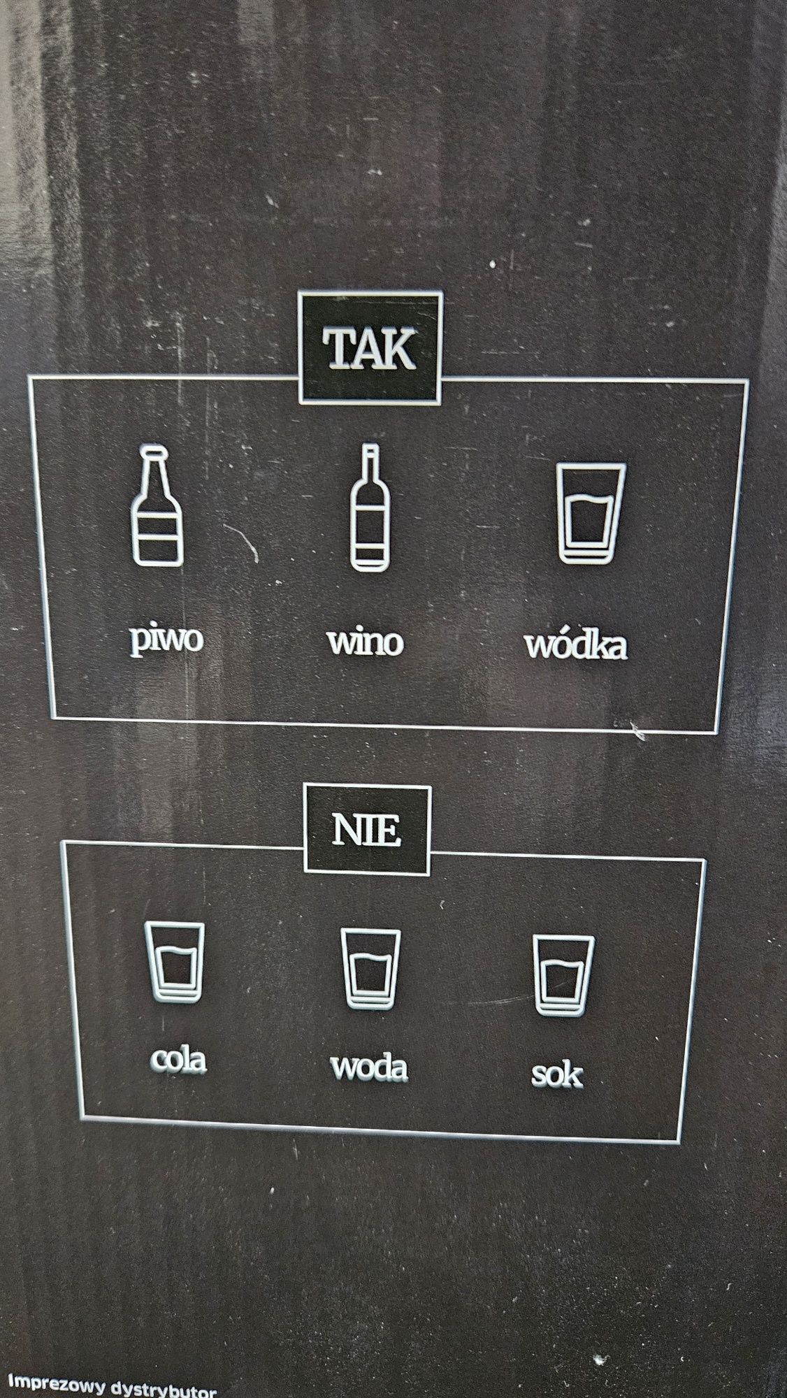 Imprezowy nalewak dozownik alkoholu, dystrybutor 950 ml