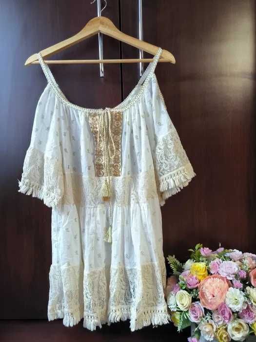 Sukienka tunika w stylu boho