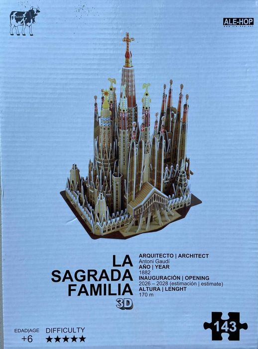 Puzzle 3D Sagrada Família Barcelona