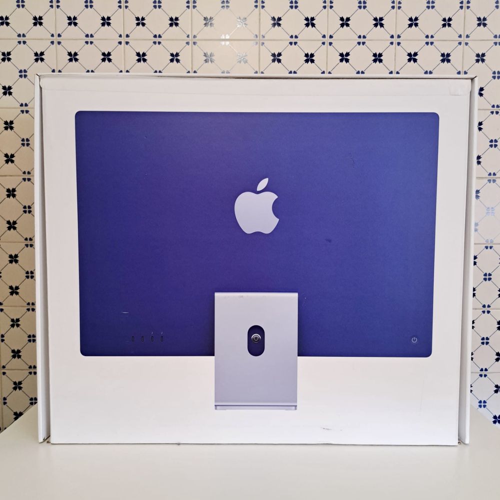 iMac 24" Purple/Roxo (M1) c/ Ethernet Adapter