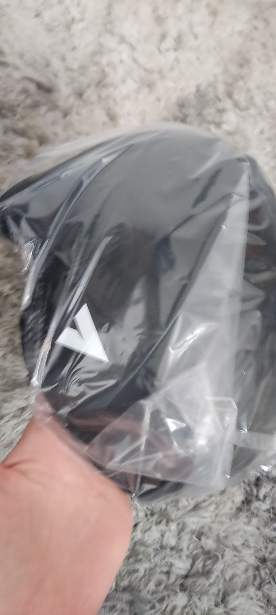 Kask ochronny rowerowy z lampką LED r L 58-61