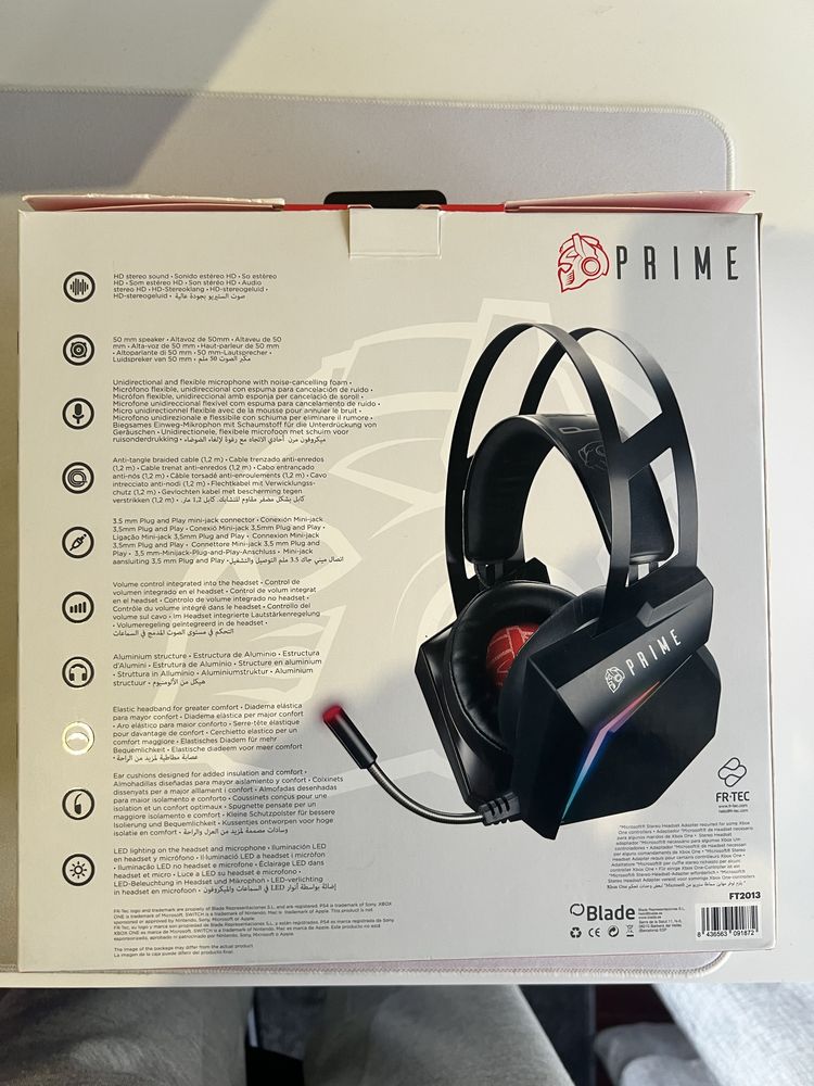 Auscultadores Gaming heatset Prime