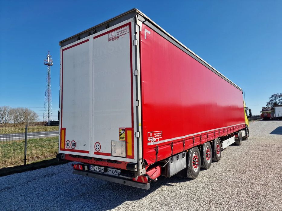 Fliegl 2017 - PODNOSZONY DACH - BDE - ŁADNA RAMA - NOWE PLANDEKI - SUPER STAN!