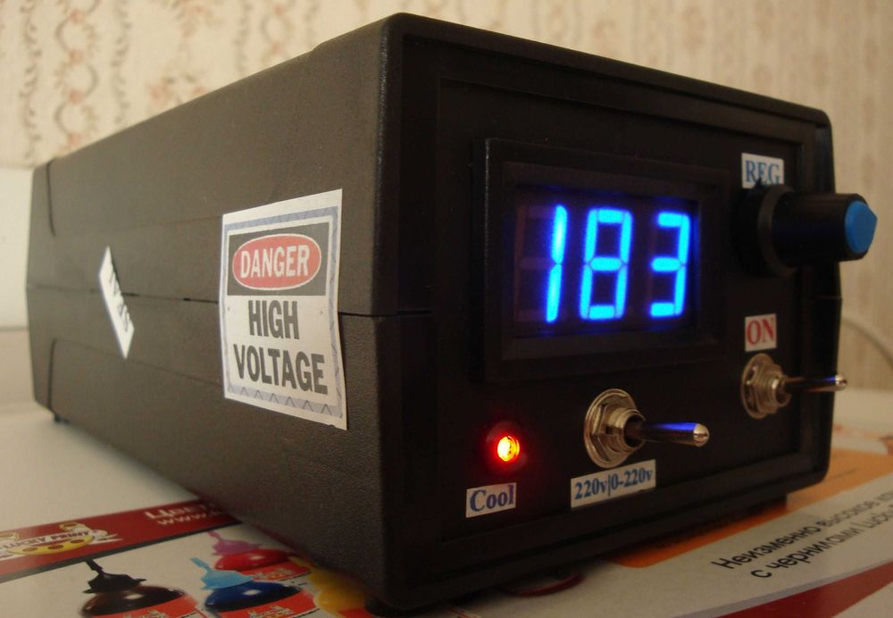 Регулятор мощности компактный 10 квт макс 0-220в