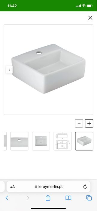 Conjunto de lavatorio para casa de banho pequena. vendido em separado