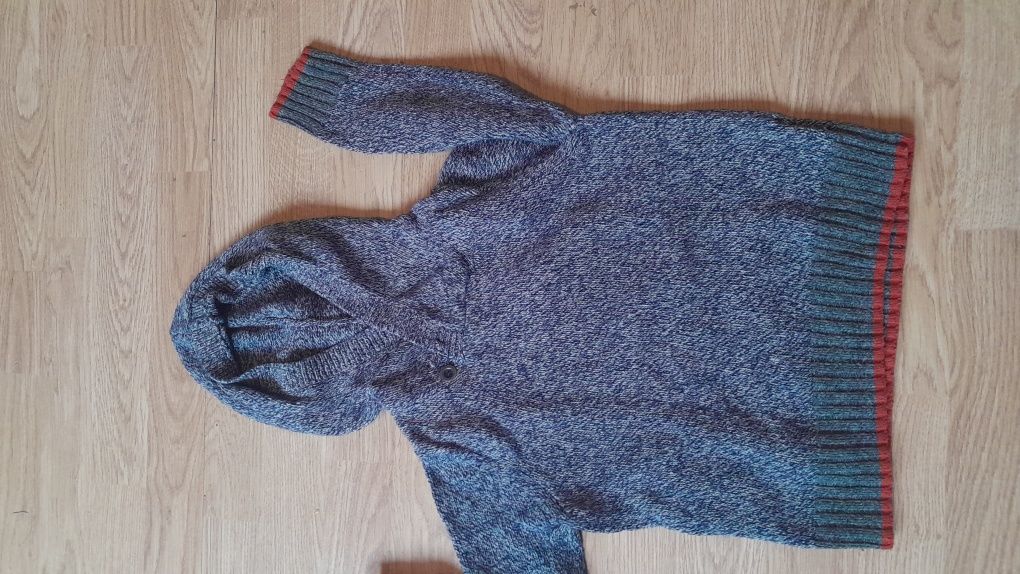 Sweter chłopięcy, sweter z kapturem 110cm