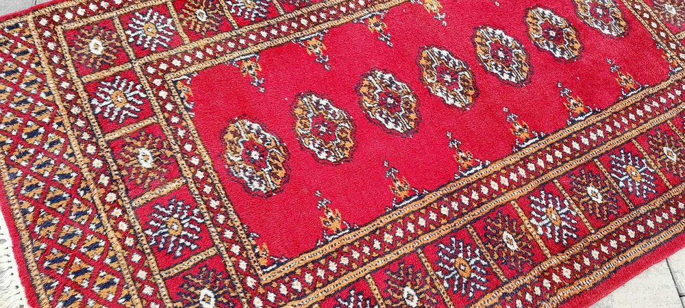 Buchara ręcznie tkany dywan wełniany 166 x 95 cm perski wełna