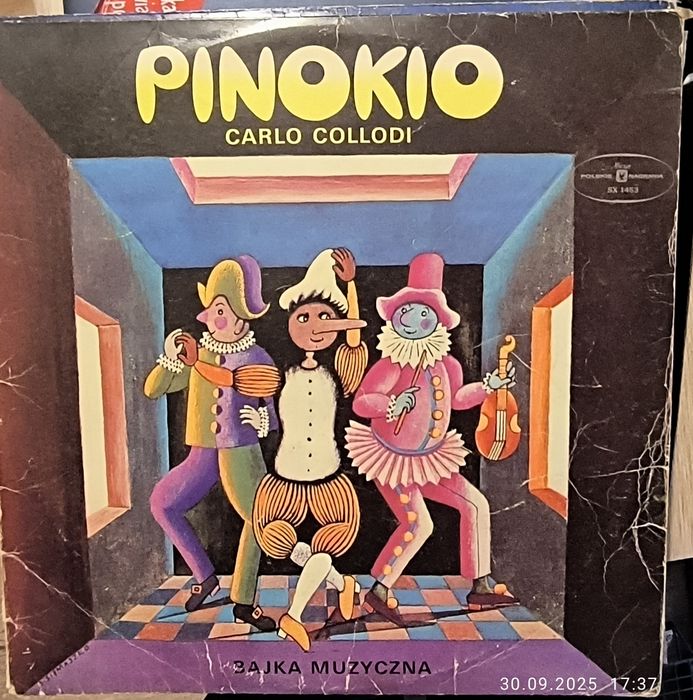 Bajka muzyczna na winylu Pinokio Carlo Collodi