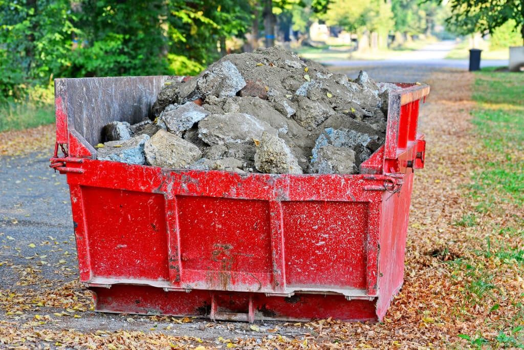 Wywóz gruzu, liści, gałęzi i ziemi, odpadów  kontener transport piasek