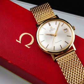 OMEGA zegarek męski LITE ZŁOTO 18K /750 cal.565 (1) AUTOMATIC + BOX