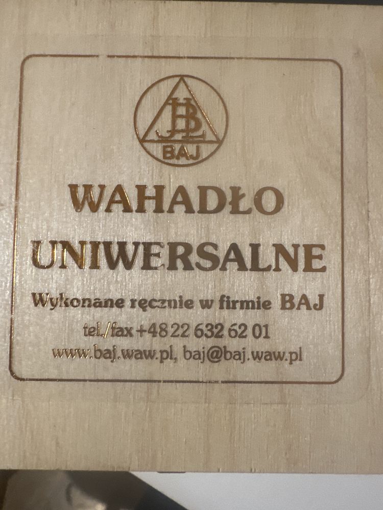 Ręcznie wykonane Uniwersalne Wahadło firmy BAJ WU-6,6