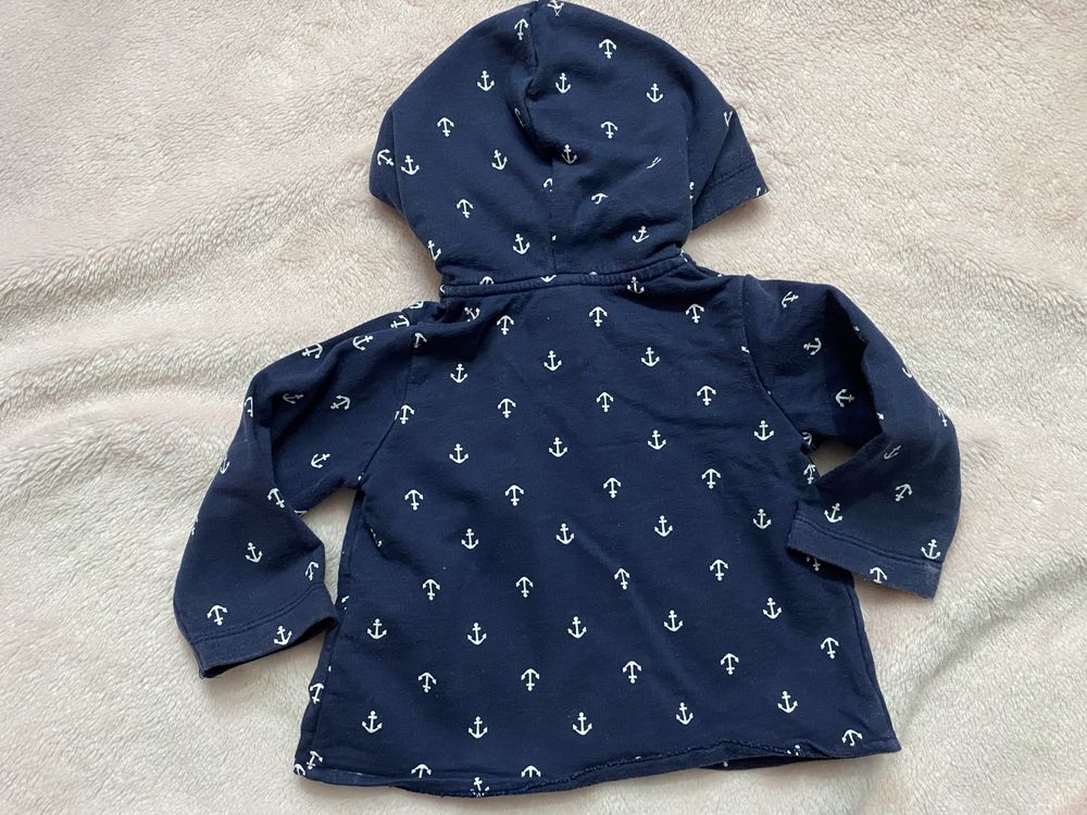 Bluza w kotwice rozkloszowana, rozm. 74