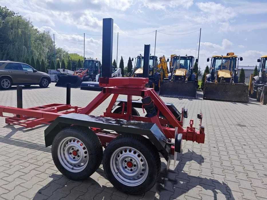 Przyczepa dłużycowa Patzke 2,6T do busa dłużyca do stali słupów drutu
