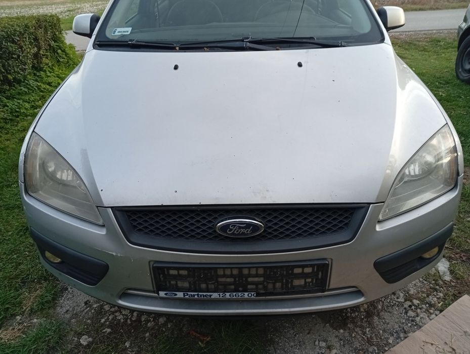 Przód Ford Focus MK2 Srebrny maska pas lampy błotnik