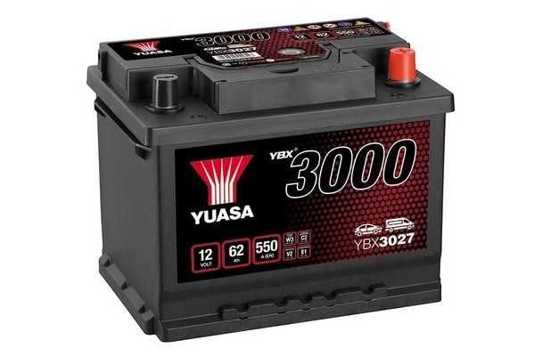YBX3027 Akumulator 62AH/550A P+ YUASA PROFESSIONAL Japoński!!