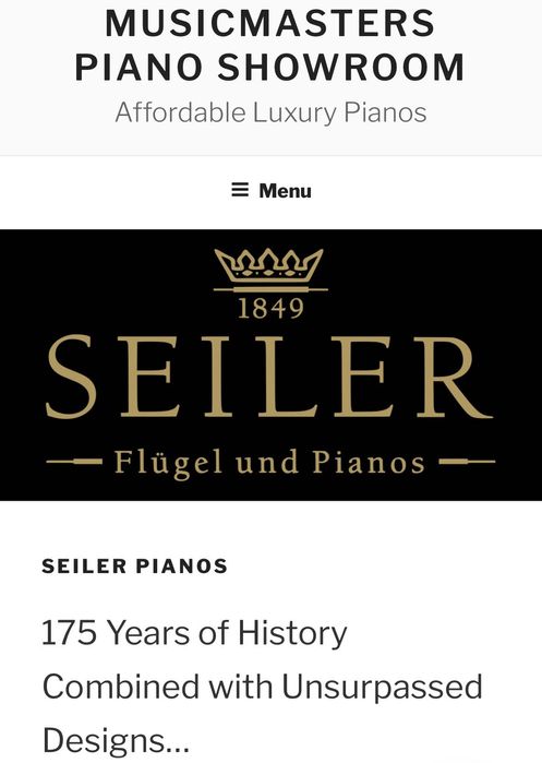 Piano Ed. SEILER Liegnitz mto giro comprado no Salão Musical de LISBOA