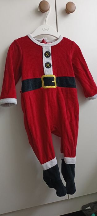 Strój Mikołaja pajac święta 74