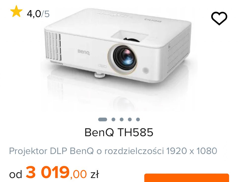 Projektor BenQ TH585 /zamiana