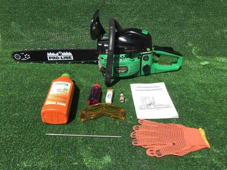 Ланцюгова бензопила Bosch BP 220 (6.3 кВт/8.0 л.с) Пилка, пила Бош