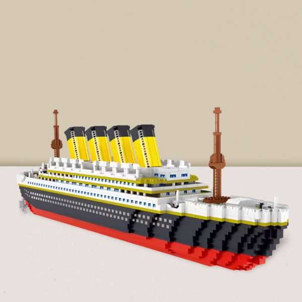 Nowe Klocki Jak Lego Bardzo Duży Titanic 3688 Elementów w Pudełku